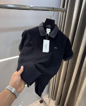 Calvi n Klei n Black Patch Logo Premium Polo T-Shirt CST57