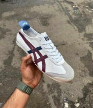 Onitsuka Tiger Mexico 66 White DrieD Berry Red Blue Sneakers For Men