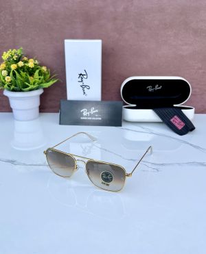 RAYBAN 3136 CARAVAN GOLD BROWN SHADED