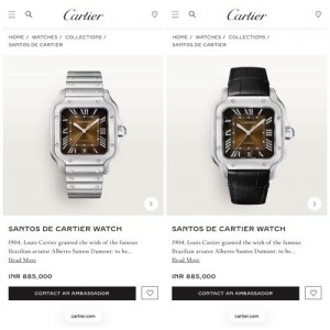 Cartier Santos With Extra Strap