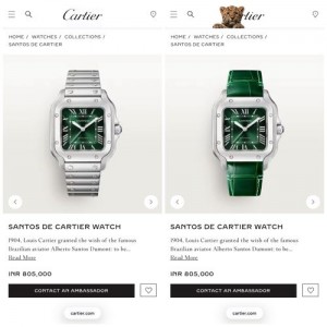 Cartier Santos With Extra Strap
