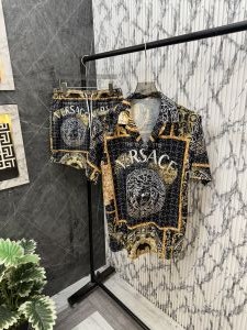 Versace 100% Imported Digital Printed Oversized Cord Set