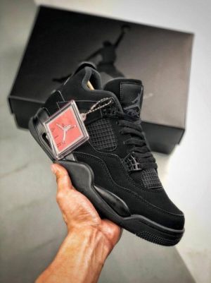 Nik_e Air Jordan Retro 4 Black Cat SEMI UA