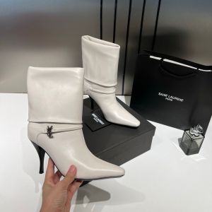 Ysl_Saint_Laurent_Niki_Leather_High_Heeled_Ankle_Boots_With_The_YSL_Logo_With_OG_Box_Dust_Cover_&_Carry_Bag_B2_Off_White