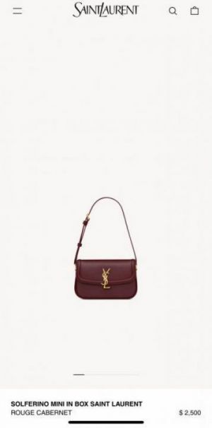 YSL SAINT LAURENT SOLFERINO IN BOX 565