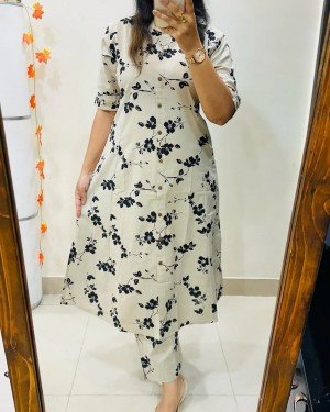 FULLY STITCHED KURTA AND PLAZOO BLUE