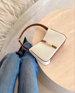 Ysl Hobo Patent Leather Shoulder Bag With OriginalBox