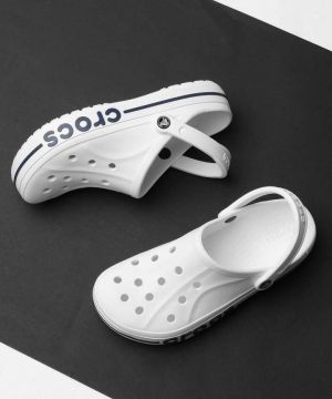 Croc.s Bayaband Clog Clogs White Carry Bag n og Box