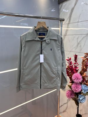 Ralph Laure n Cream Premium Imported Bomber Jacket with Embroidered Logo Zipper Style 3508