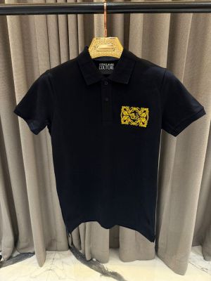Versace_impoted Polo t-shirt Black 