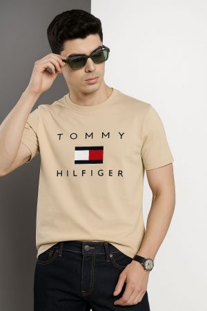 No return Tommy imported t-shirt Cream 