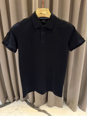 Arman_i Exchange Chest Logo Polo T-shirt Black 