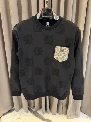 Gucc_i GG Full Monogram Sweatshirt Black 