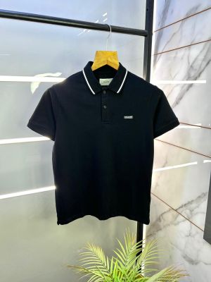 Coac h Black Premium Collar Neck Polo T-shirt F2993-B1