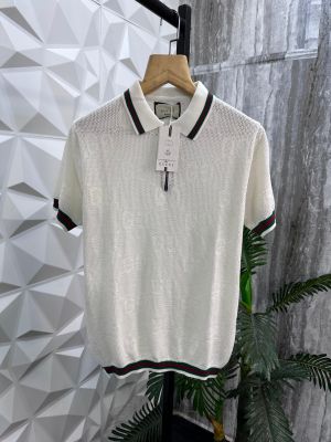 GUCC I KNITTED POLO 1150 WHITE