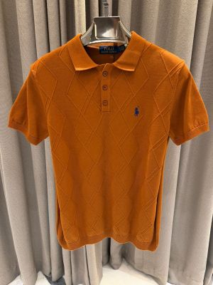 Ralph_Lauren Chest Logo Polo T-shirt Brown