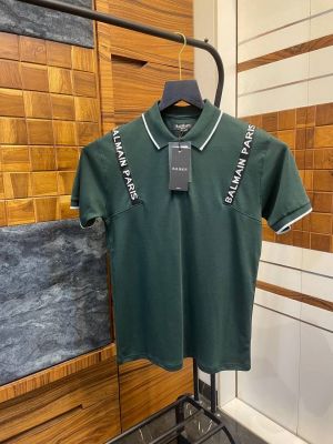 Balmai_n Paris Logo Strap Premium Polo T-shirt