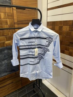 Versac_e Velvet Printed Premium Designer Shirt