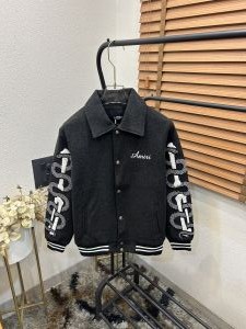 Amir_i Sleeve Snake Embroidered Patch Exclusive Wool Fabric Jacket Grey (DN 615)