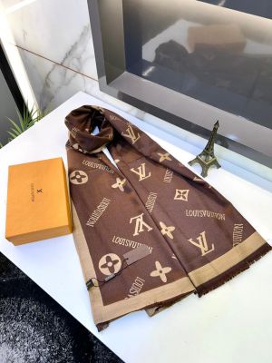 Loui_s Vuitton Stoles Scarfs Brown Ten Fa 258