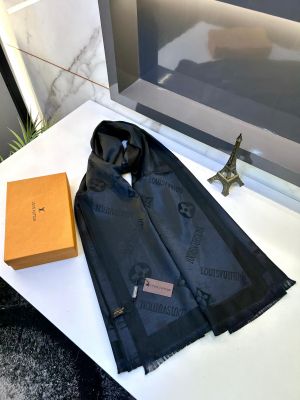 Loui_s Vuitton Stoles Scarfs Black Fa 263
