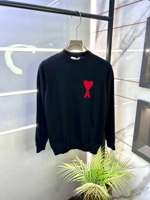 Ami Black Imported Super Premium Sweatshirts F3298-BL