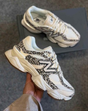 New Balancee 9060 Leopard White Brown 959