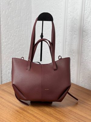 Polene Cyme Mini Tote Bag With Dust Bag (Wine-81185)
