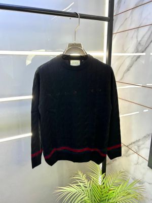 Gucc i Black Imported knitted Super Premium Sweatshirts F3362-BL