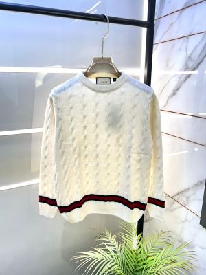 Gucc i White Imported knitted Super Premium Sweatshirts F3362-WH