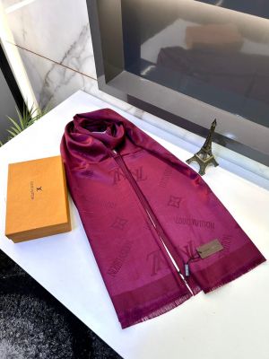 Loui_s Vuitton Stoles Scarfs Premium Quality Marun FA 259