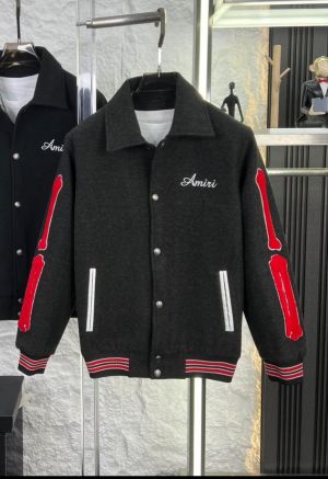 _Amiri_100%_Grey_Imported_Side_Bone_Patch_Very_Premium_Varsity_Jacket_