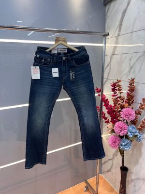 True Religio n Green Shade Premium Imported Stretchable Lycra Fabric Boot Cut Denim with Back Flap pocket Design 3013