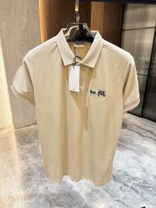 COAC_H BEIGE IMPORTED POLO TSHIRT WITH BOX COTTON LYCRA