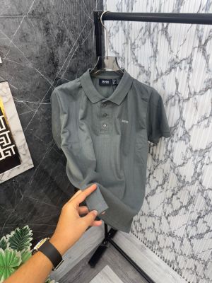 Hugo.Boss.Imported.Soft.Knitted.Fabric.Front.Embroidery.Logo.Very.Premium.Polo.Neck.Tshirt.