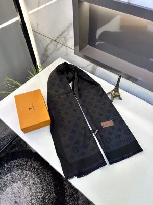 Loui_s Vuitton Stoles Scarfs Black Fa 281