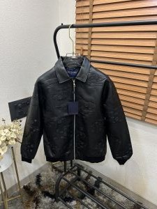 Loui_S Vuitton Monogram Puff Embroidered Exclusive Leather Designer Jacket