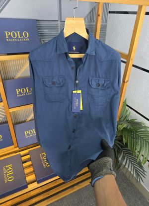 R L Denim shirts Peacock K152-PE