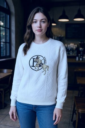 HERM SWEAT SHIRT WHITE S53-W