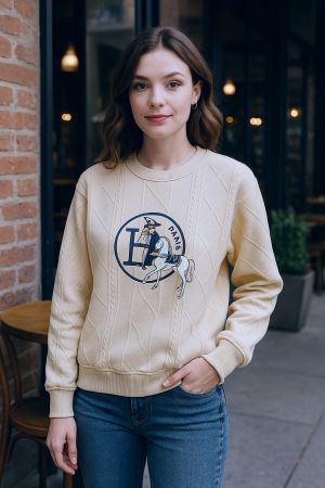 HERM SWEAT SHIRT CREAM S53-CR