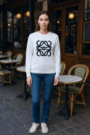 LOE W SWEAT SHIRT WHITE S71-W