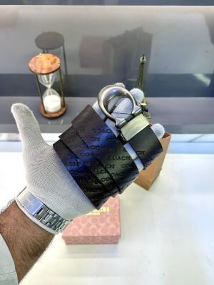 Coac_h Lether Belt Brown Fa 195