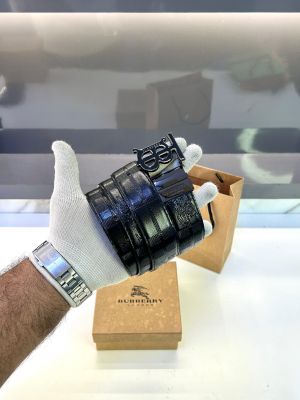 Burberr_y Reversible Glossy Black Belt Fa 204