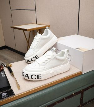 VERSAC_E LOGO WHITE IMPORTED PREMIUM LEATHER SNEAKER 