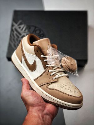 Nik_e Air Jordan 1 Low SE Hemp Light British Tan Brown