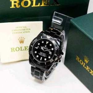 rolex_submariner all black quartz