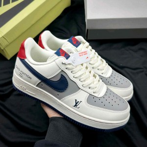 Nikee Air Force 1 Low x Louis Vuittonn White Navy