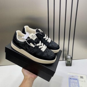 COAC H CLIP COURT SNEAKER BLACK SIGNATURE CANVAS LE