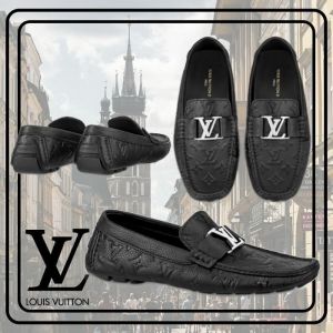 LOUIS VUITTO_N MONTE CARLO EMBOSSED MONOGRAM BLACK PREMIUM LEATHER LOAFER
