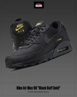 Nik_e Airmax 90 Black Buff Gold